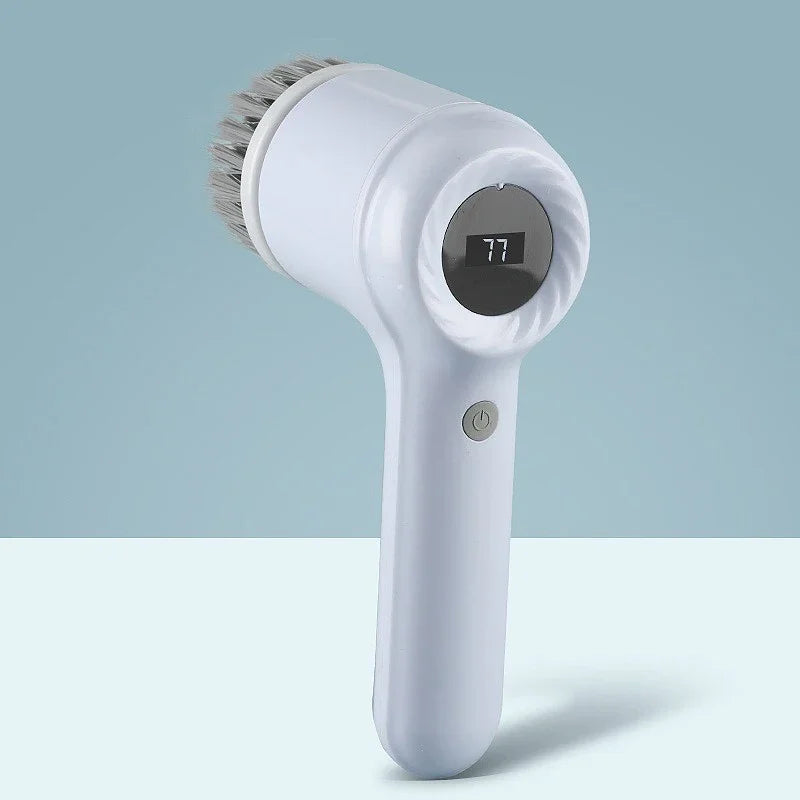 2025 Cordless Electric Spin Scrubber β 5 Brush Heads, Waterproof