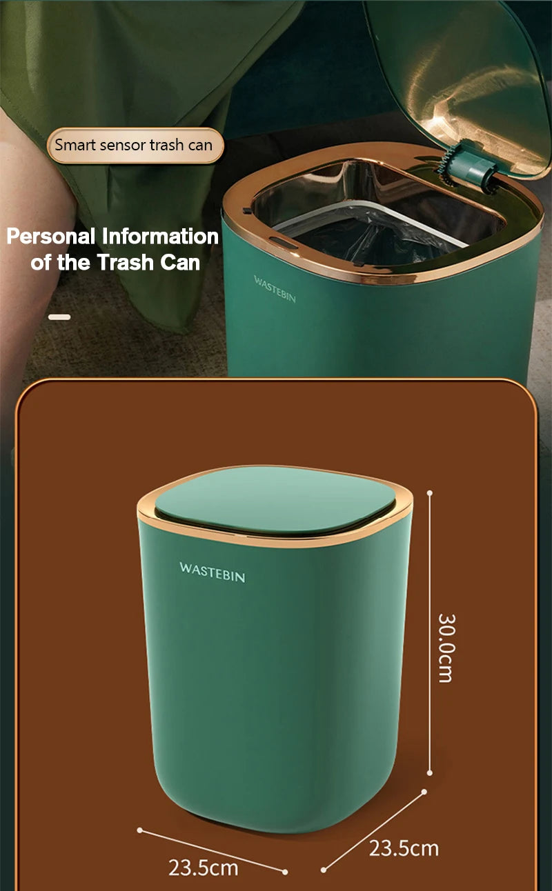 12L Smart Sensor Trash Can β Automatic Bathroom & Kitchen Bin
