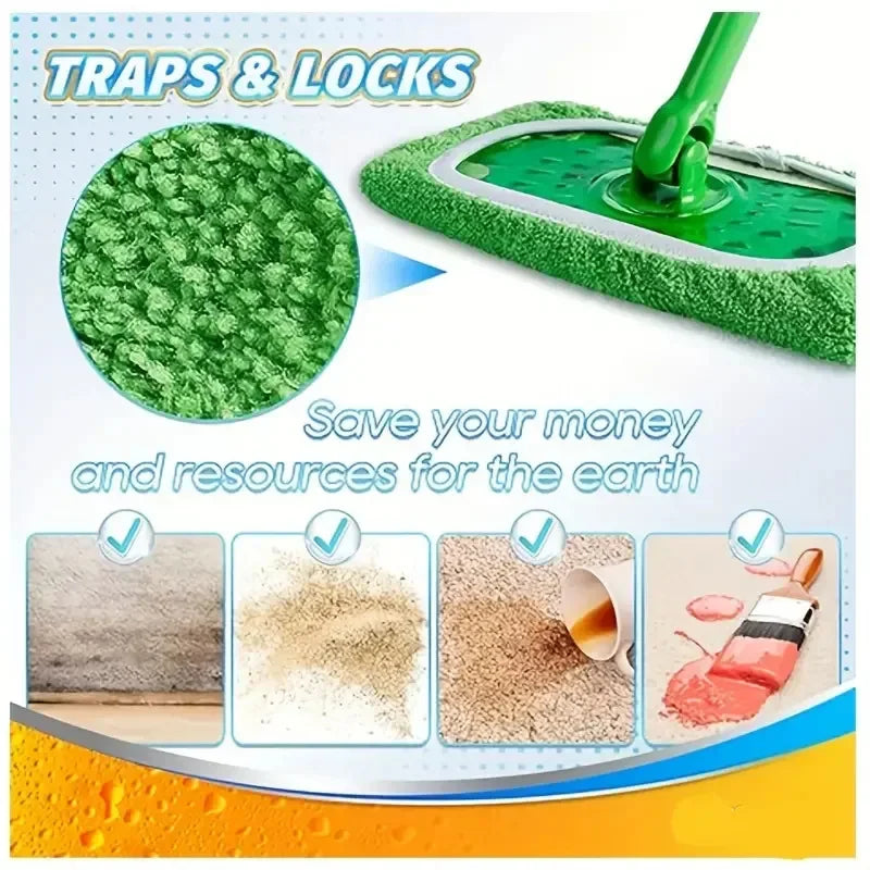 Reusable Microfiber Mop Pads β Wet & Dry Sweeper Cloths