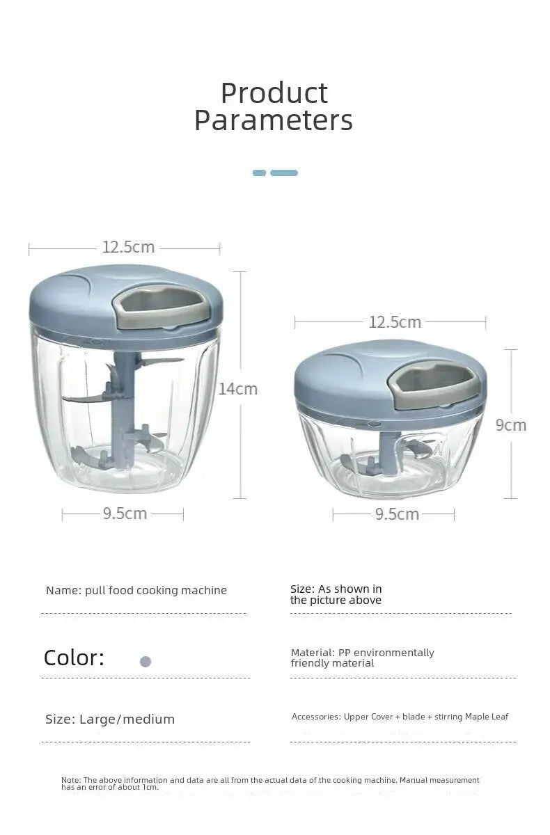 Manual Ginger Garlic Grinder & Veg Cutter β Handheld & Multifunctional