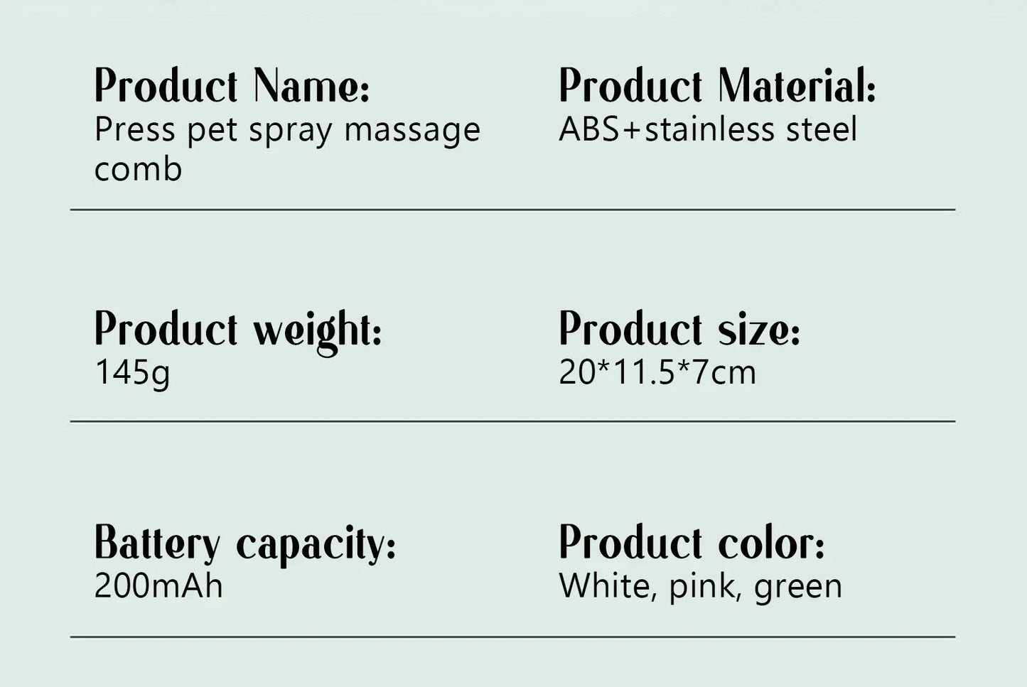 Advance Steam Brush for Pets