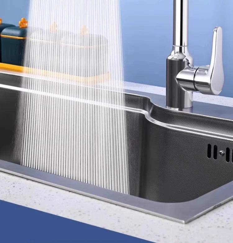 3-Mode Swivel Kitchen Faucet Nozzle β Splash-Proof Extension