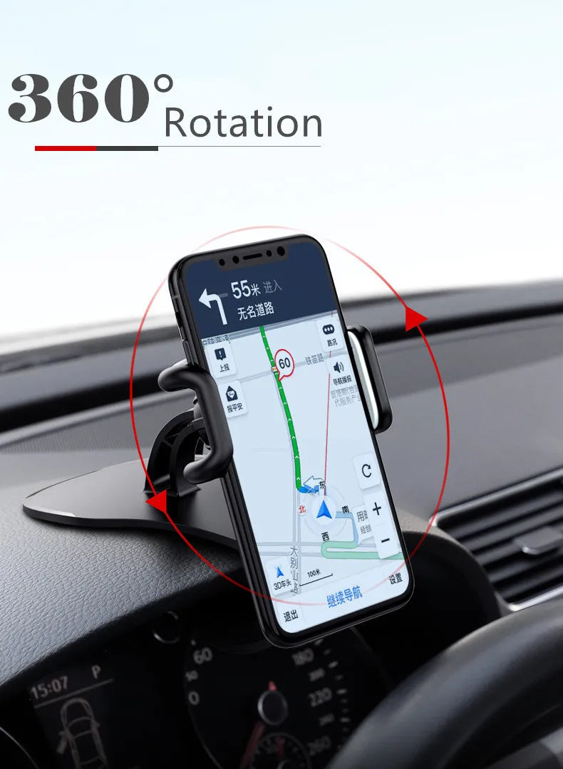 360° Rotatable Car Phone Holder – Dashboard & Windshield Mount