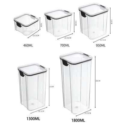 Large Sealed Grain Storage Jars – Moisture-Proof Plastic Set