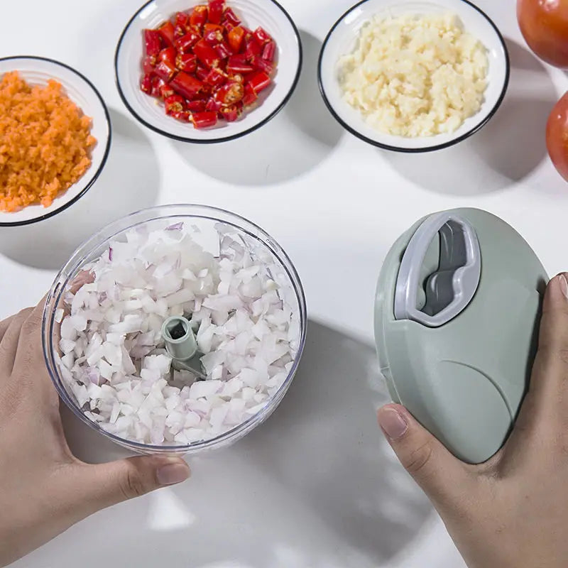 Manual Ginger Garlic Grinder & Veg Cutter – Handheld & Multifunctional