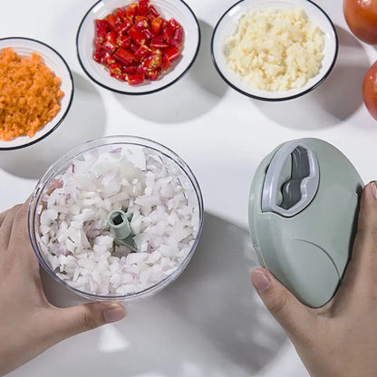 Manual Ginger Garlic Grinder & Veg Cutter – Handheld & Multifunctional