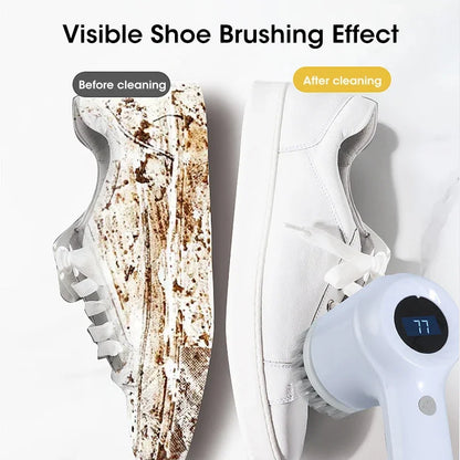 2025 Cordless Electric Spin Scrubber – 5 Brush Heads, Waterproof