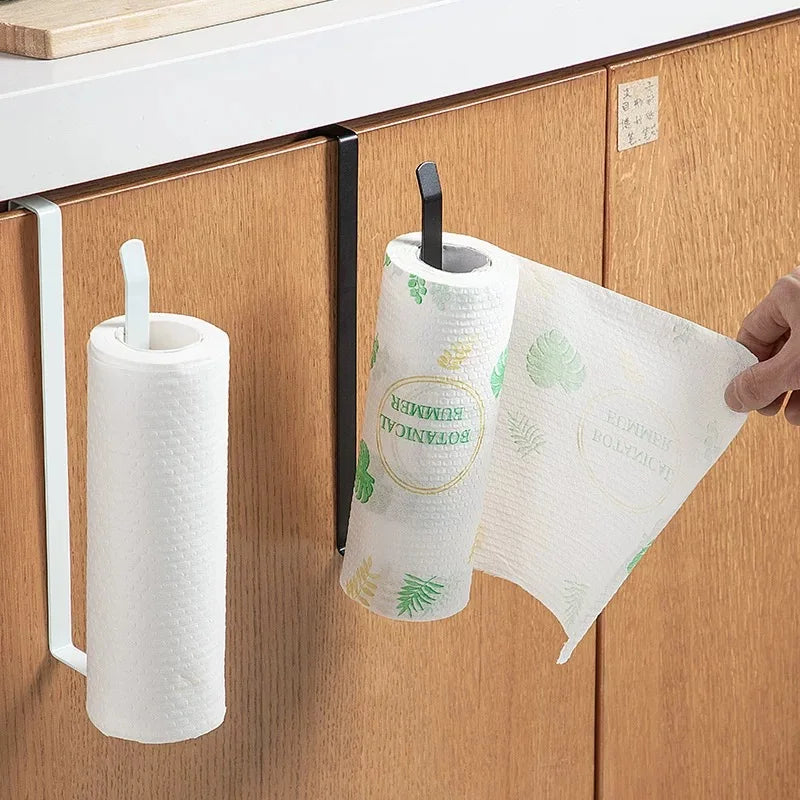 No-Drill Paper Towel Rack – Under Cabinet Tissue Holder