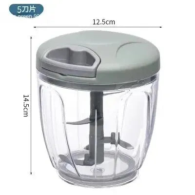 Manual Ginger Garlic Grinder & Veg Cutter – Handheld & Multifunctional