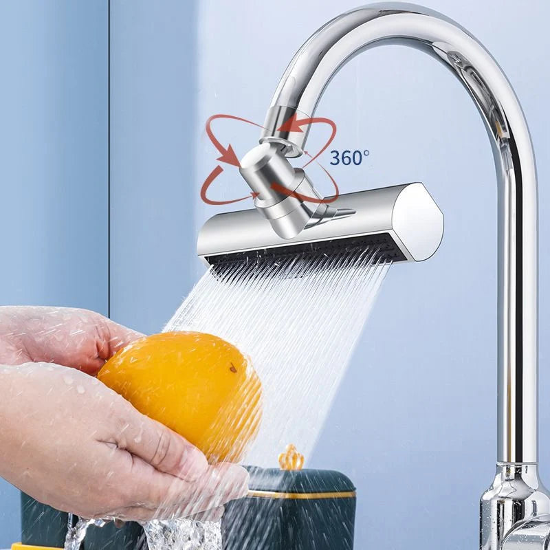 3-Mode Swivel Kitchen Faucet Nozzle – Splash-Proof Extension