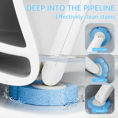 Toilet Brush Cleaning Kit with Disposable Heads – 18/36 PCS