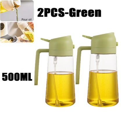 Oil Spray Bottle – 200/300/500ml for Cooking, BBQ & Baking