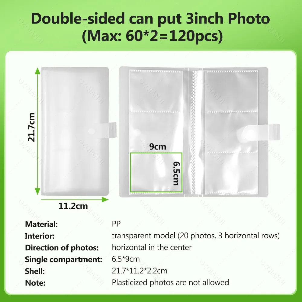 HPRT CP2100 2x3" Wireless Photo Printer, 300DPI, Portable with Paper & Ribbon Storage.