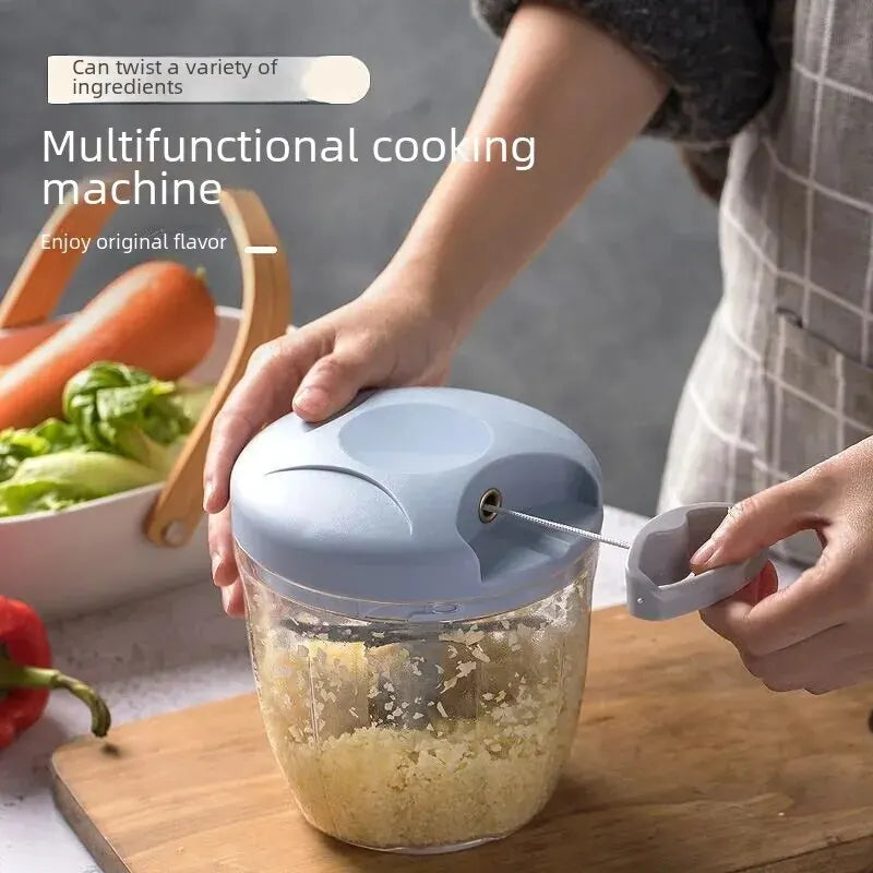 Manual Ginger Garlic Grinder & Veg Cutter – Handheld & Multifunctional