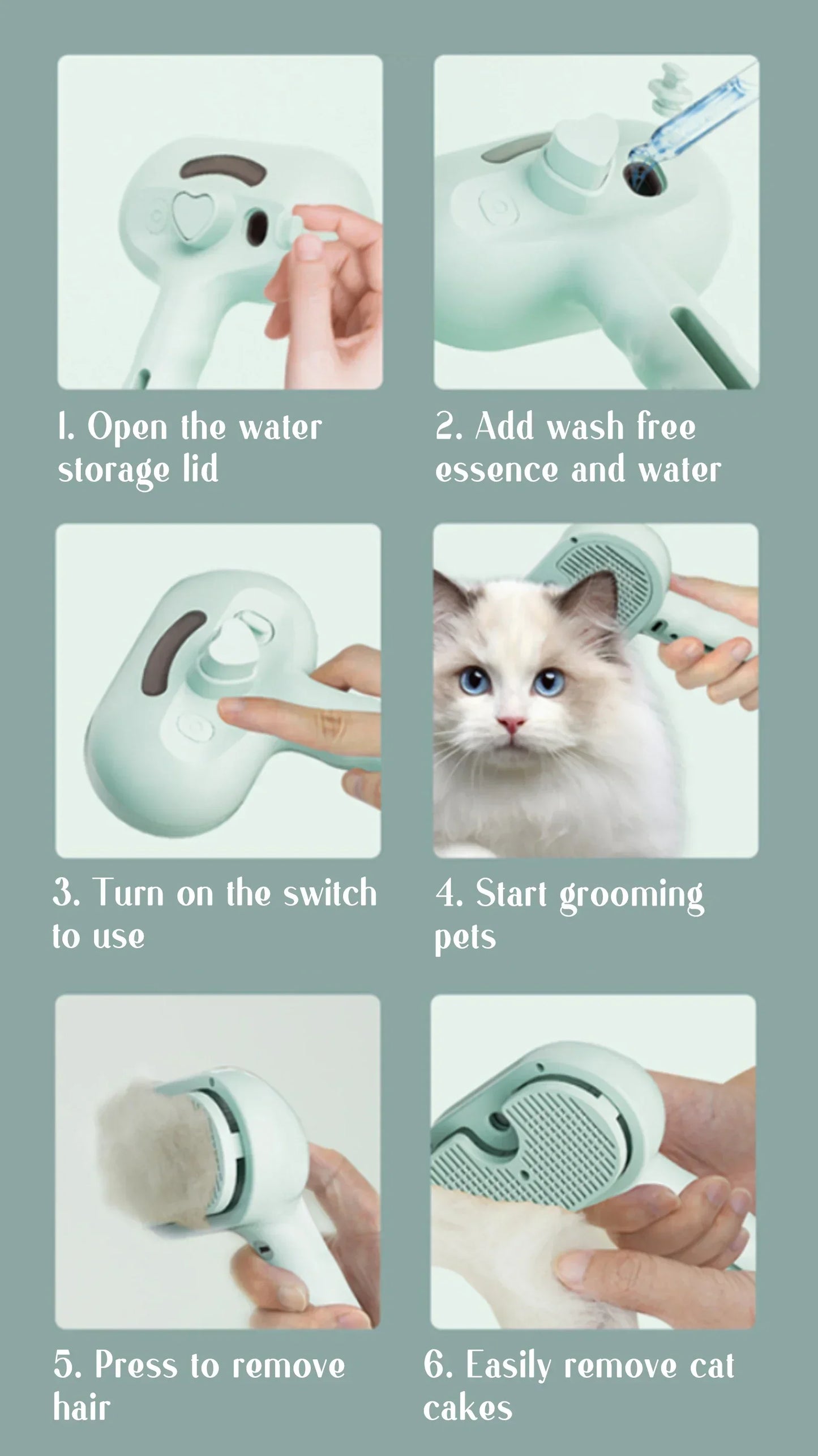 Advance Steam Brush for Pets