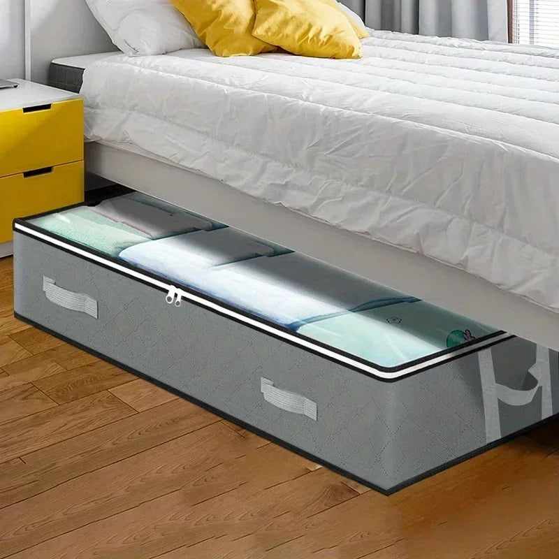 Dustproof Under Bed Storage Box with Handles – 1/2/3pcs