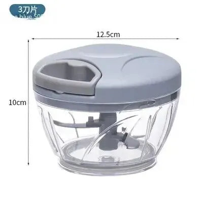Manual Ginger Garlic Grinder & Veg Cutter – Handheld & Multifunctional