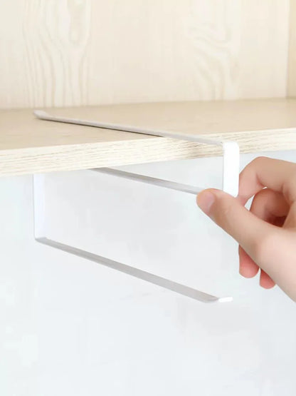 No-Drill Paper Towel Rack – Under Cabinet Tissue Holder