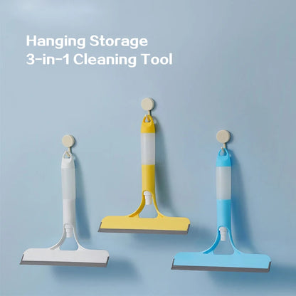 3-in-1 Glass Cleaning Kit – Spray Bottle, Scrubber & Scraper