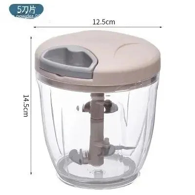 Manual Ginger Garlic Grinder & Veg Cutter – Handheld & Multifunctional