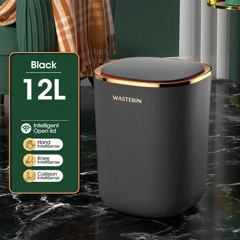 12L Smart Sensor Trash Can – Automatic Bathroom & Kitchen Bin