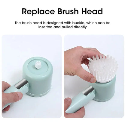 2025 Cordless Electric Spin Scrubber – 5 Brush Heads, Waterproof