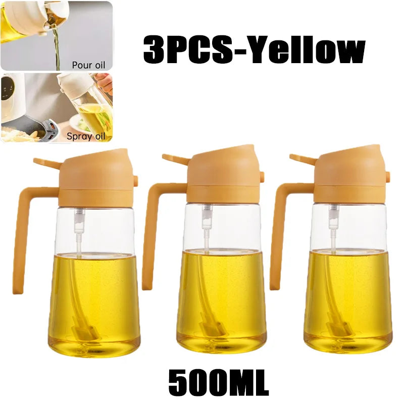 Oil Spray Bottle – 200/300/500ml for Cooking, BBQ & Baking