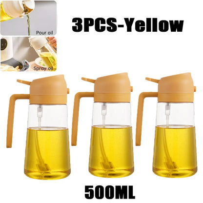 Oil Spray Bottle – 200/300/500ml for Cooking, BBQ & Baking