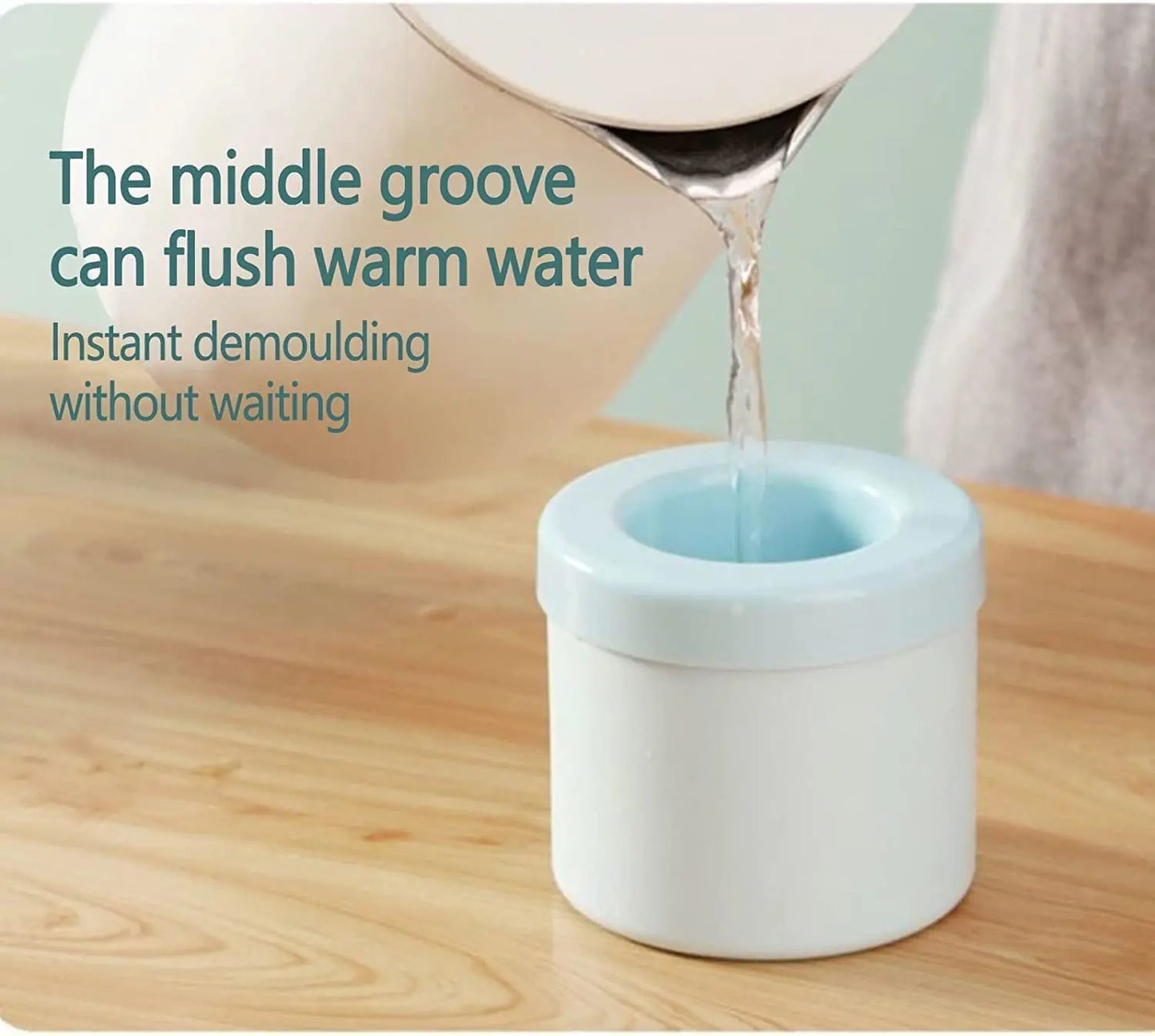 Silicone Ice Cube Maker Bucket – Round Mold
