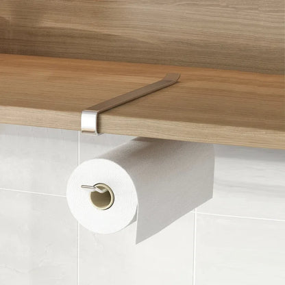 No-Drill Paper Towel Rack – Under Cabinet Tissue Holder