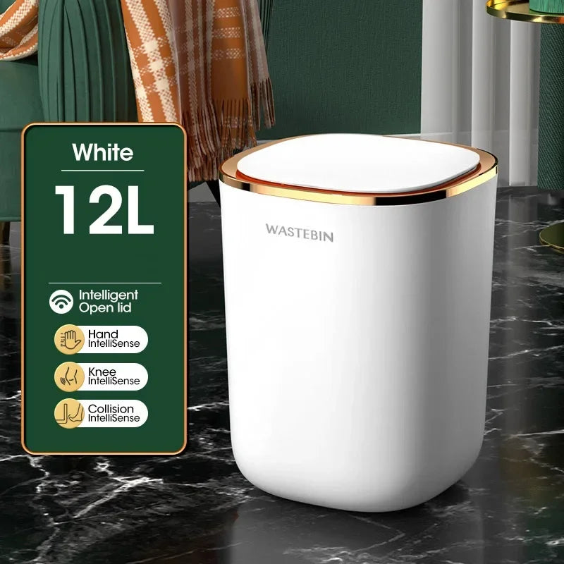 12L Smart Sensor Trash Can – Automatic Bathroom & Kitchen Bin