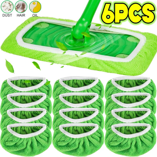 Reusable Microfiber Mop Pads – Wet & Dry Sweeper Cloths