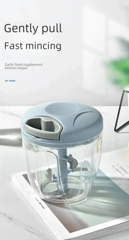 Manual Ginger Garlic Grinder & Veg Cutter – Handheld & Multifunctional
