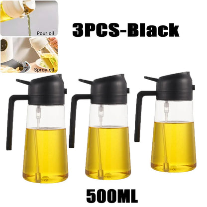 Oil Spray Bottle – 200/300/500ml for Cooking, BBQ & Baking
