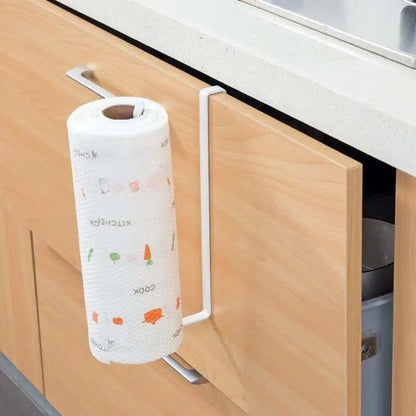 No-Drill Paper Towel Rack – Under Cabinet Tissue Holder