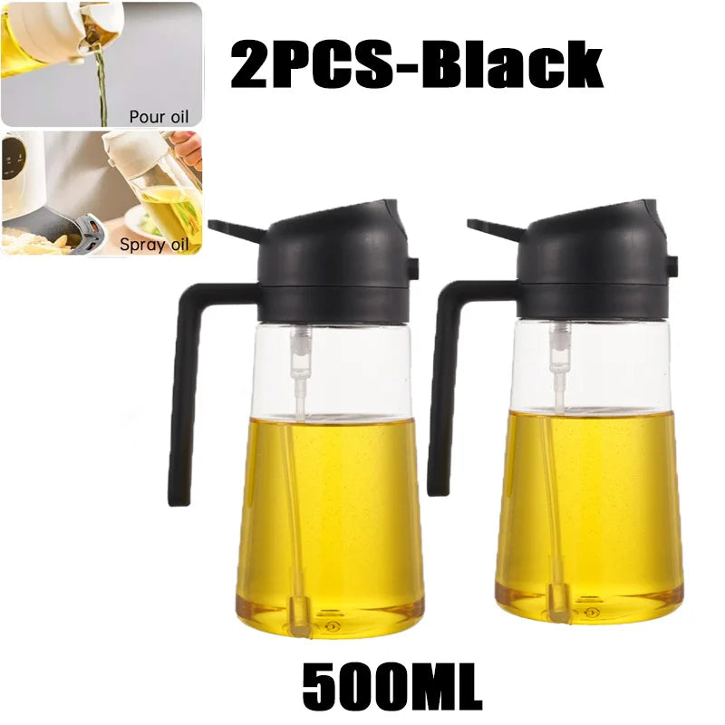 Oil Spray Bottle – 200/300/500ml for Cooking, BBQ & Baking