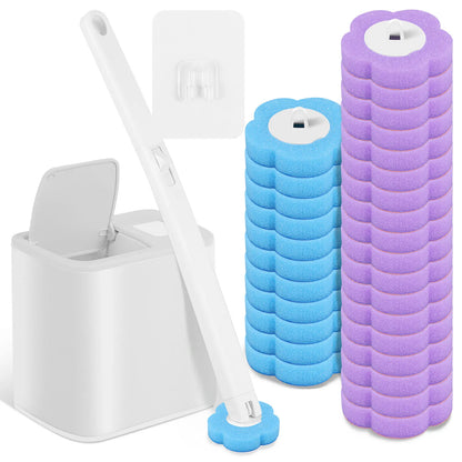 Toilet Brush Cleaning Kit with Disposable Heads – 18/36 PCS