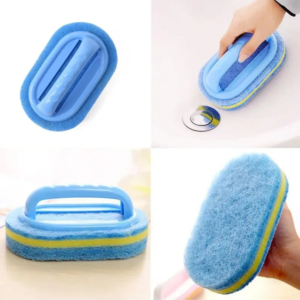 Household Scrubbing Brush with Handle – Durable Kitchen & Bathroom
