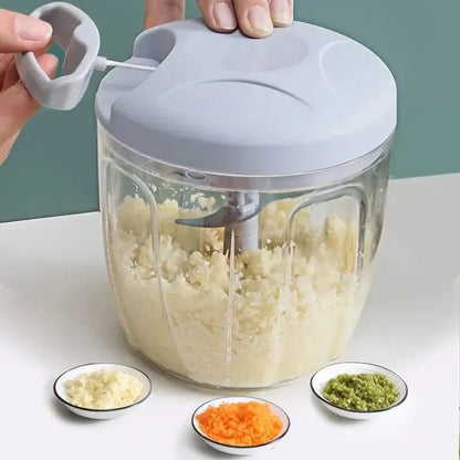 Manual Ginger Garlic Grinder & Veg Cutter – Handheld & Multifunctional