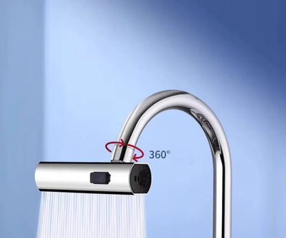 3-Mode Swivel Kitchen Faucet Nozzle – Splash-Proof Extension