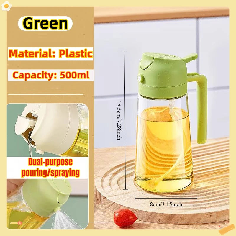 Oil Spray Bottle – 200/300/500ml for Cooking, BBQ & Baking