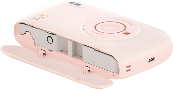 HPRT CP2100 2x3" Wireless Photo Printer, 300DPI, Portable with Paper & Ribbon Storage.