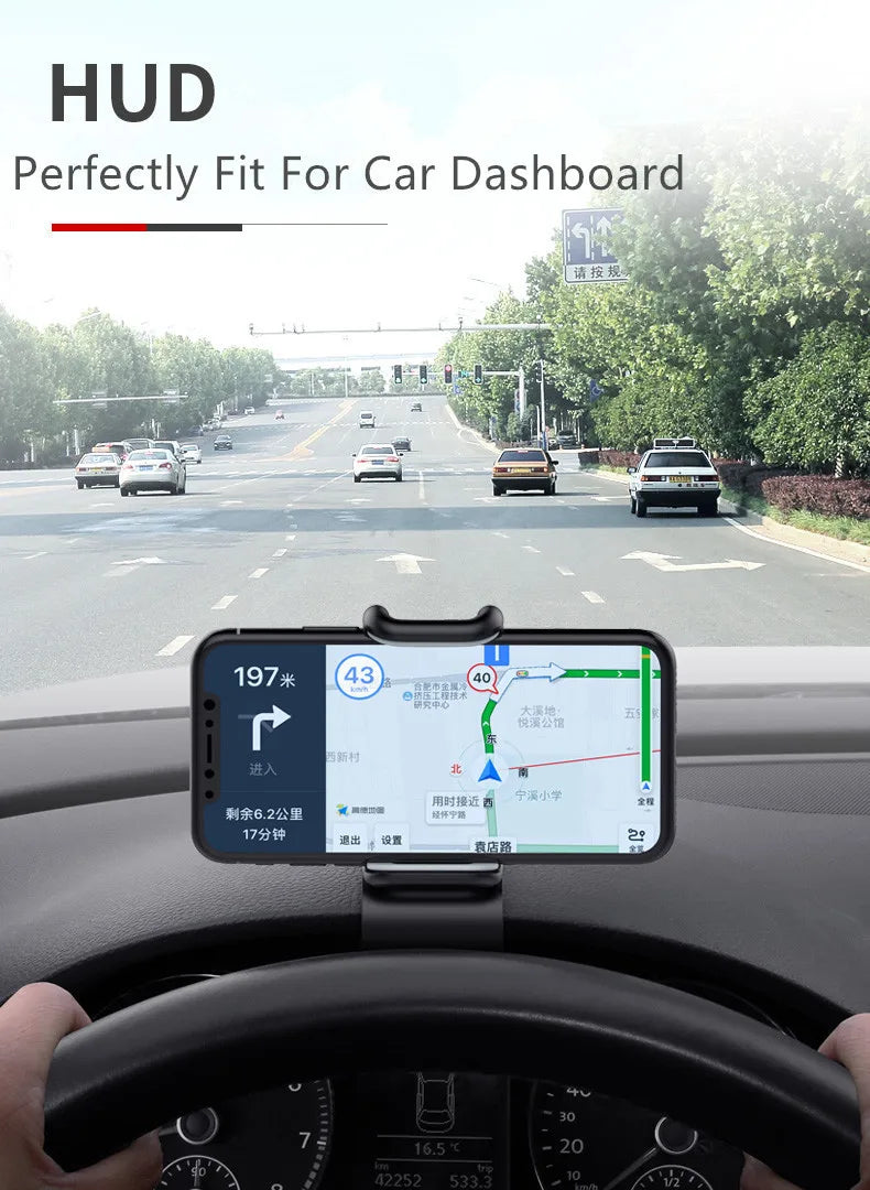 360° Rotatable Car Phone Holder – Dashboard & Windshield Mount
