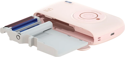 HPRT CP2100 2x3" Wireless Photo Printer, 300DPI, Portable with Paper & Ribbon Storage.