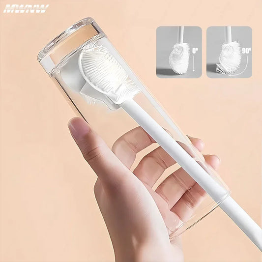 Silicone Baby Bottle Brush with Nipple Cleaner – Long Handle, BPA Free