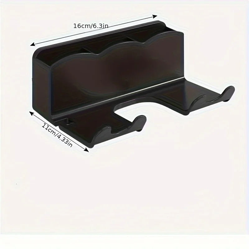 Wall-Mounted Hair Dryer Storage Rack – Non-Perforated Bathroom Bracket