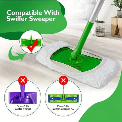 Reusable Microfiber Mop Pads – Wet & Dry Sweeper Cloths