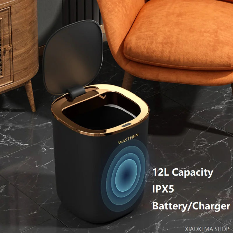 12L Smart Sensor Trash Can – Automatic Bathroom & Kitchen Bin