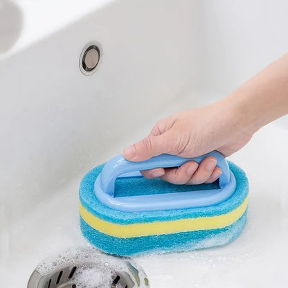 Household Scrubbing Brush with Handle – Durable Kitchen & Bathroom