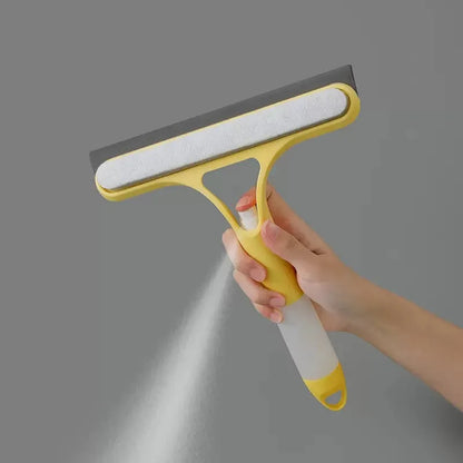 3-in-1 Glass Cleaning Kit – Spray Bottle, Scrubber & Scraper